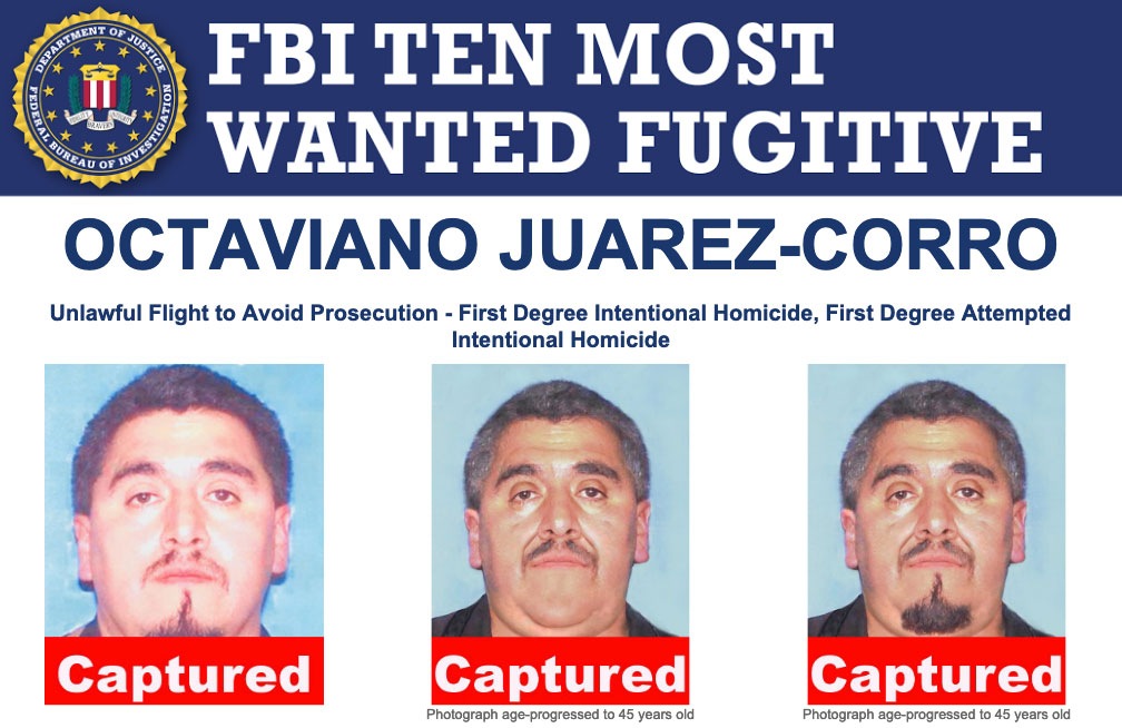 SUSPECT IN FBI'S 10 MOST WANTED LIST CAPTURED AFTER 16 YEARS ON THE RUN